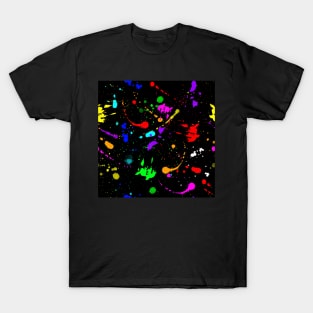 Watercolor splatter effect, brush strokes, spray texture T-Shirt